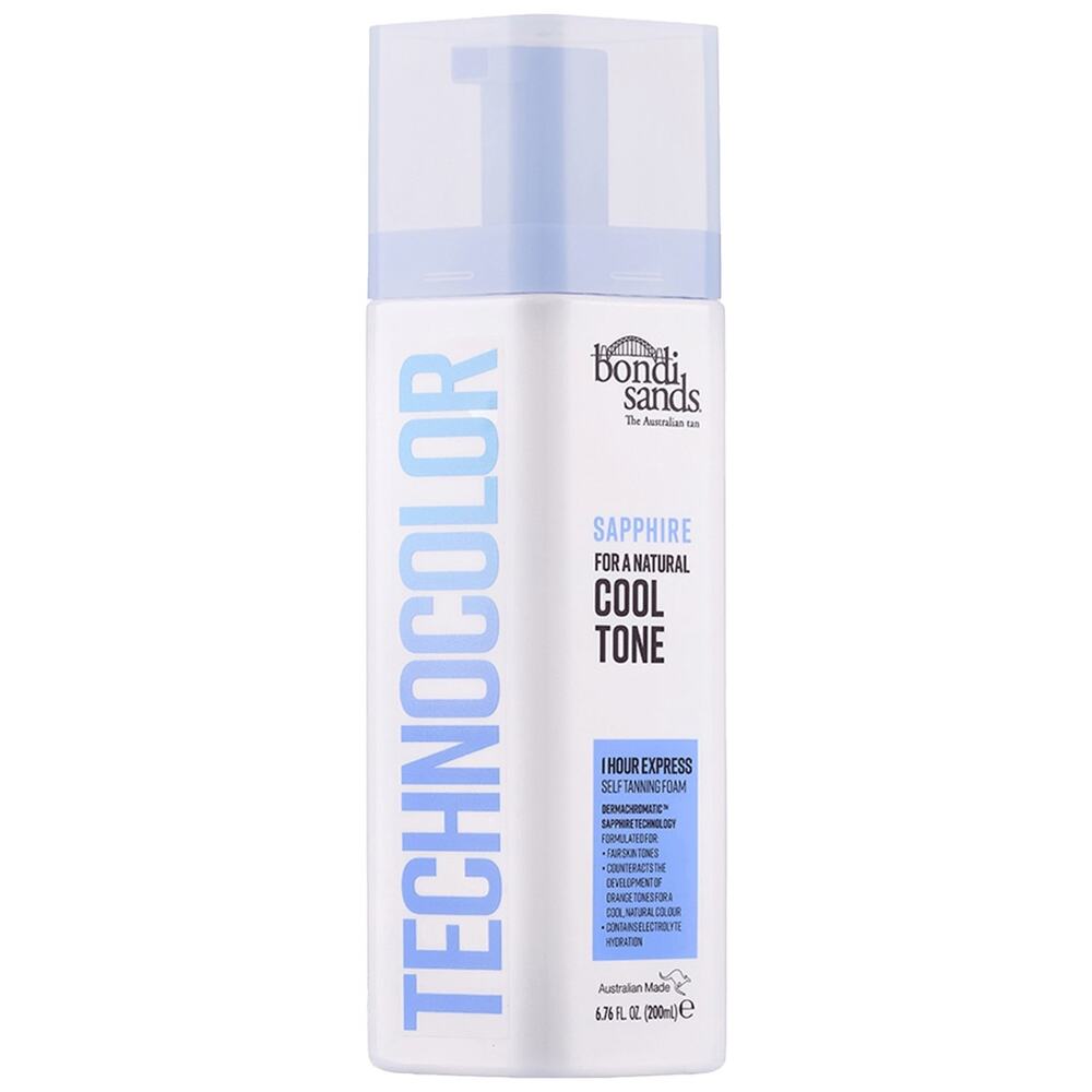 NEW Bondi Sands Technocolor Sapphire 1‎ Hour Express Self Tanning Foam 6.7oz